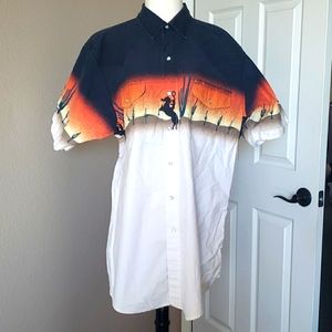 Cumberland outfitters Cowboy Western short-sleeved shirt XL